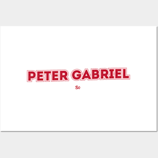 Peter Gabriel - So Posters and Art